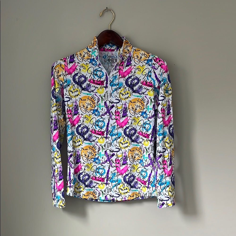 IBKUL Multicolor Graphic Print Women's Top